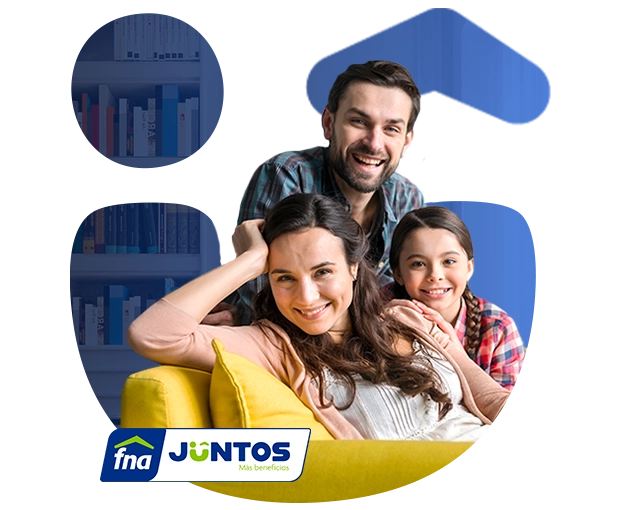 Familia feliz por estar afiliada al FNA y recibir beneficios